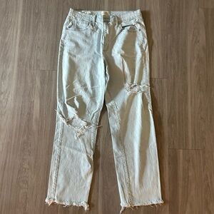 Universal Thread high rise 90s straight distressed